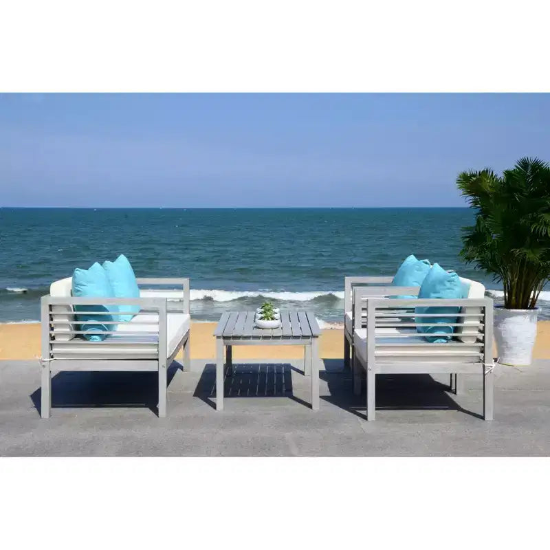 Alda Ensemble Patio 4 pièces - Intérieur/Extérieur - PAT7033 - Safavieh