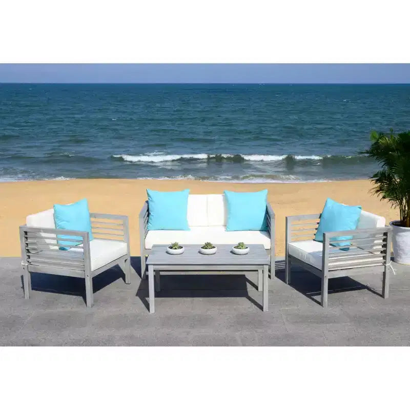 Alda Ensemble Patio 4 pièces - Intérieur/Extérieur - PAT7033 - Safavieh