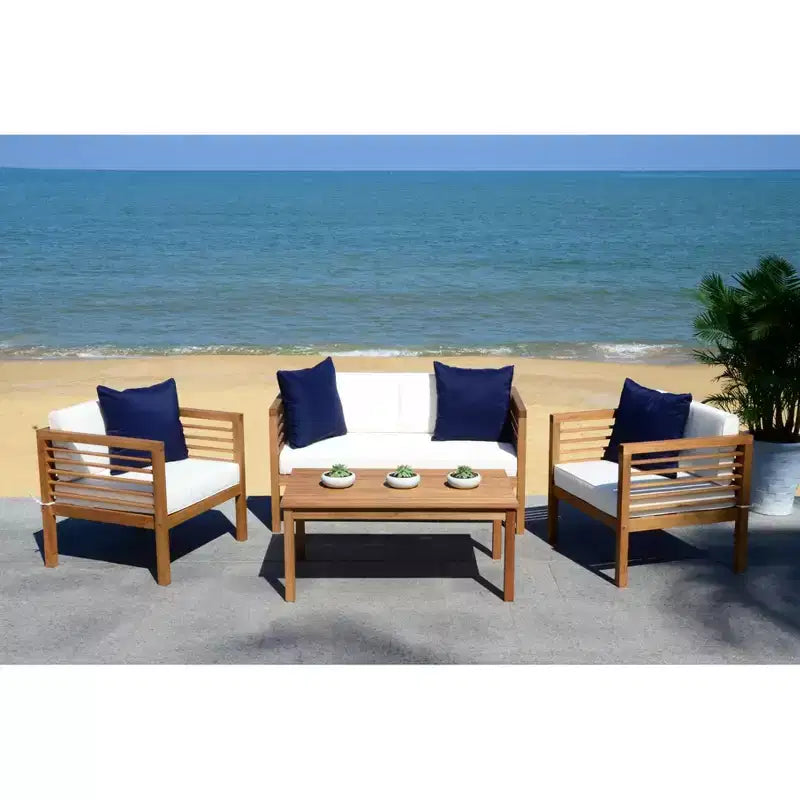 Alda Ensemble Patio 4 pièces - Intérieur/Extérieur - PAT7033 - Safavieh