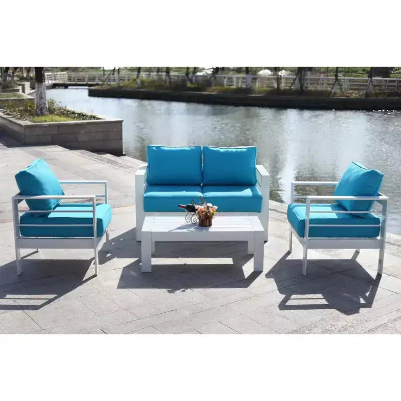 Ensemble de salon Nason 4 pièces – Intérieur/extérieur – PAT2516 – Safavieh
