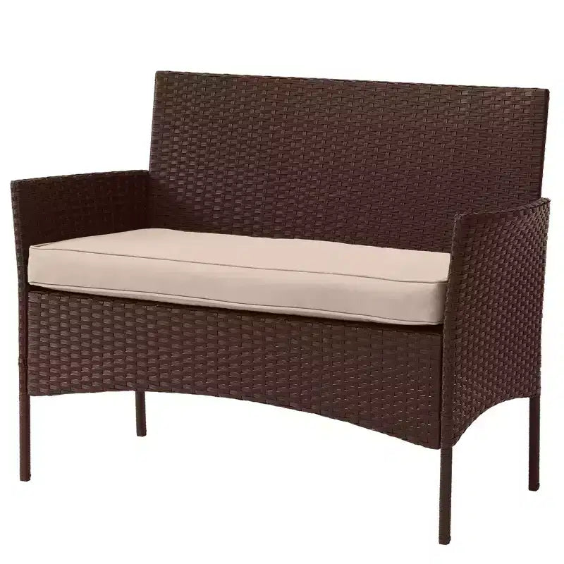 Ensemble de mobilier de jardin en rotin 4 pièces Pure Garden