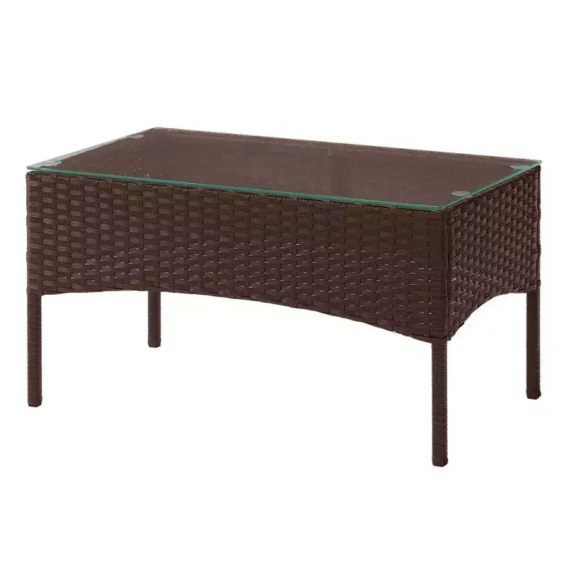 Ensemble de mobilier de jardin en rotin 4 pièces Pure Garden