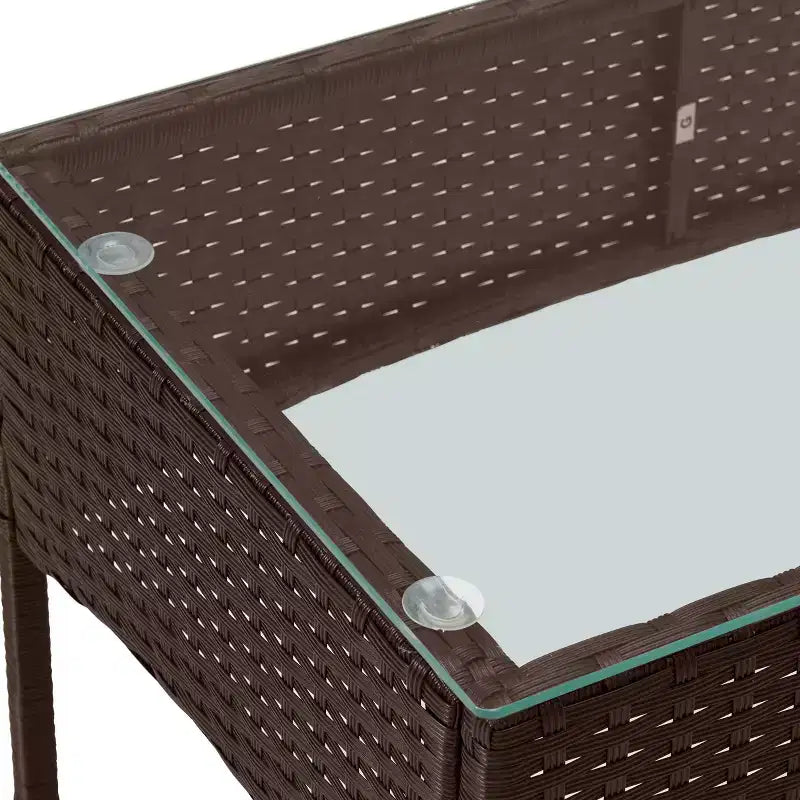 Ensemble de mobilier de jardin en rotin 4 pièces Pure Garden