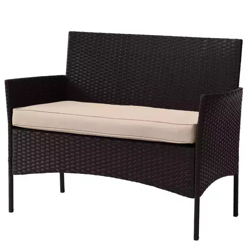 Ensemble de mobilier de jardin en rotin 4 pièces Pure Garden