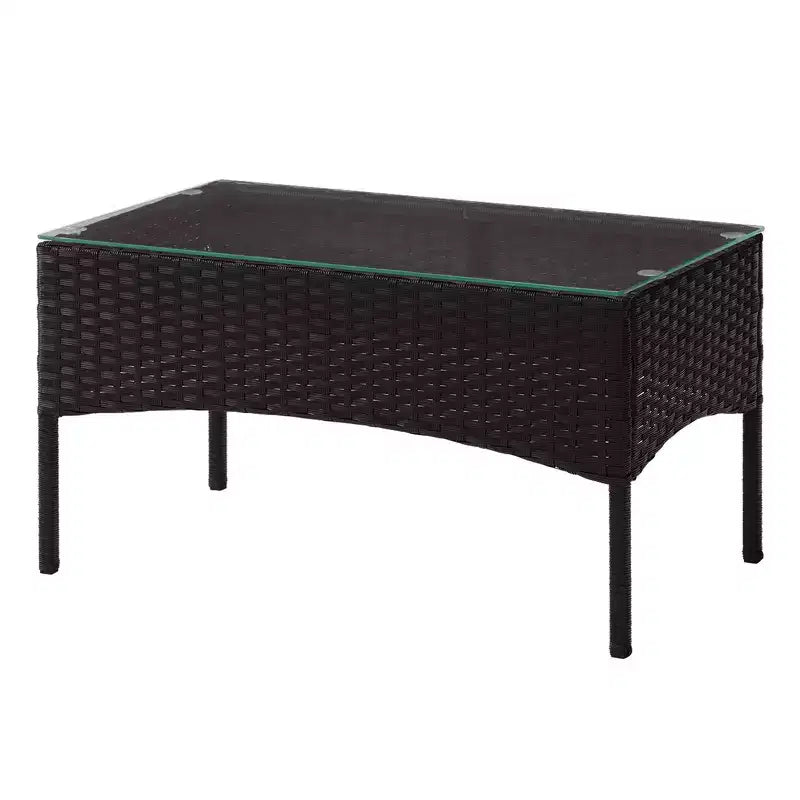 Ensemble de mobilier de jardin en rotin 4 pièces Pure Garden