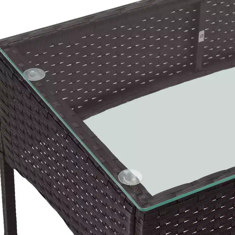 Ensemble de mobilier de jardin en rotin 4 pièces Pure Garden