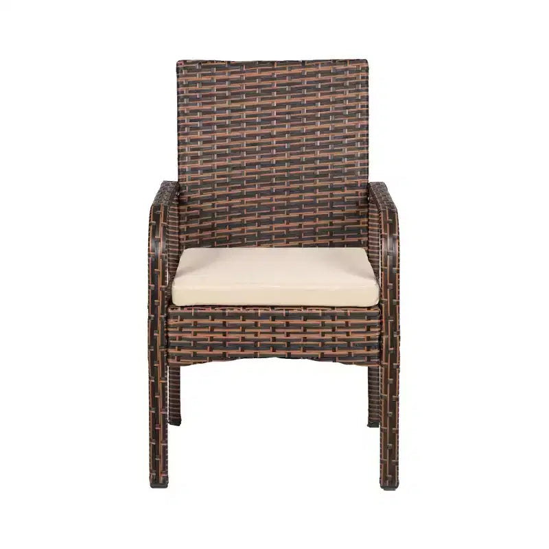WestinTrends Ensemble de 3 pièces en rotin osier moderne, marron/beige