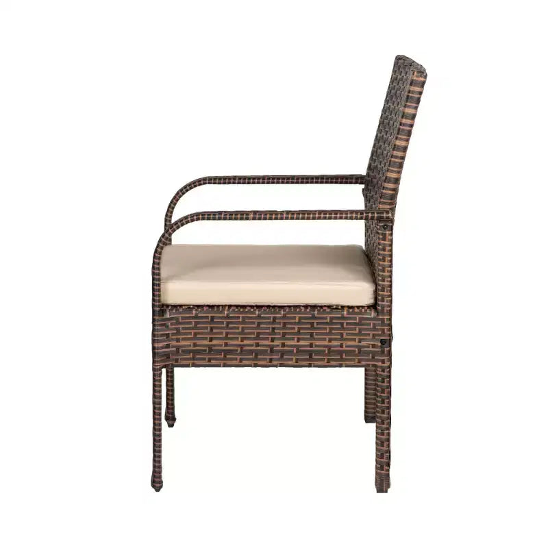 WestinTrends Ensemble de 3 pièces en rotin osier moderne, marron/beige