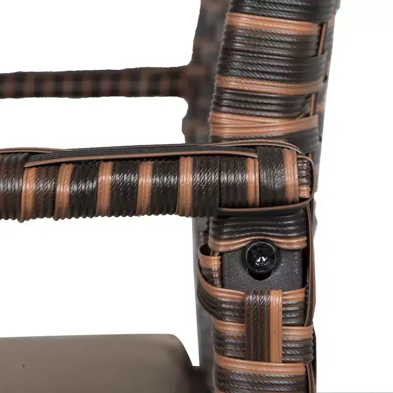 WestinTrends Ensemble de 3 pièces en rotin osier moderne, marron/beige