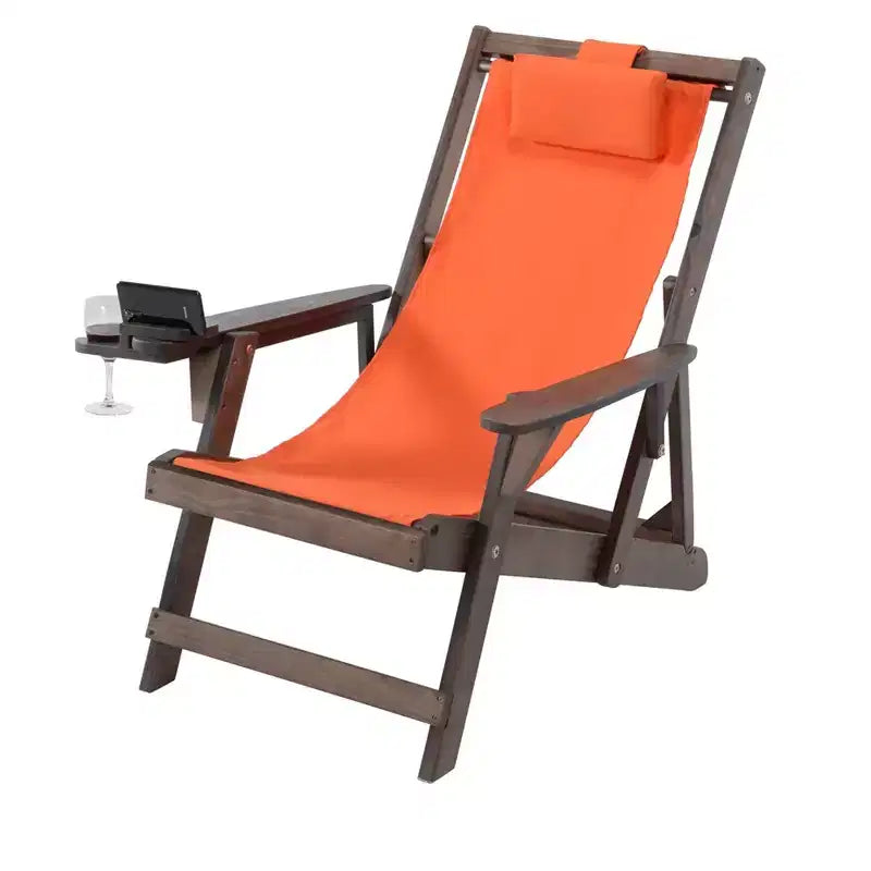 Chaises de camping pliantes Jiallo Romantic Collection avec porte-gobelet et porte-verre à vin et table d'appoint