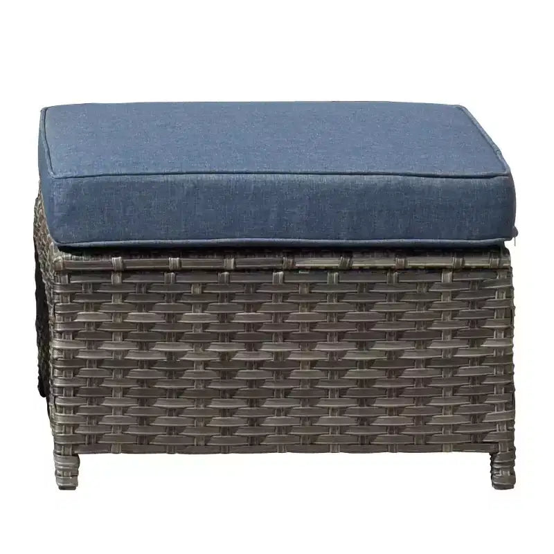 Ovios Tampa Ensemble de meubles de patio extérieur 8 pièces en osier avec canapé, fauteuils pivotants et coussins