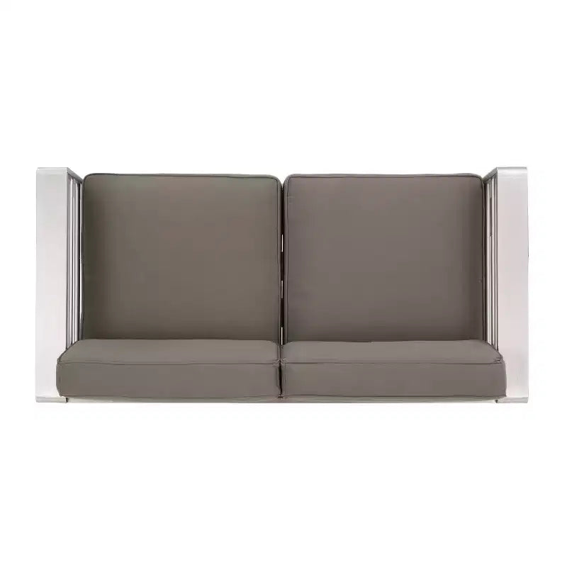 Ensemble de mobilier d'extérieur Cape Coral 5 pièces en aluminium et MGO avec table brasero - Christopher Knight Home