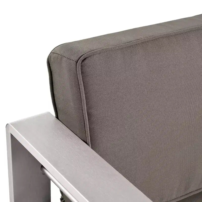 Ensemble de mobilier d'extérieur Cape Coral 5 pièces en aluminium et MGO avec table brasero - Christopher Knight Home